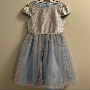 Girls Little Angels blue dress, size 6x